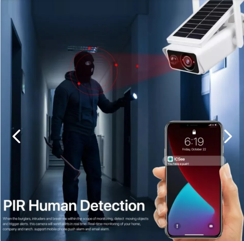 Cámara De Seguridad Solar Aire Libre